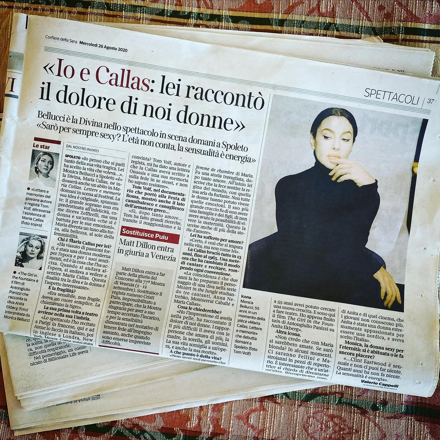 Corriere della Sera — entrefilet