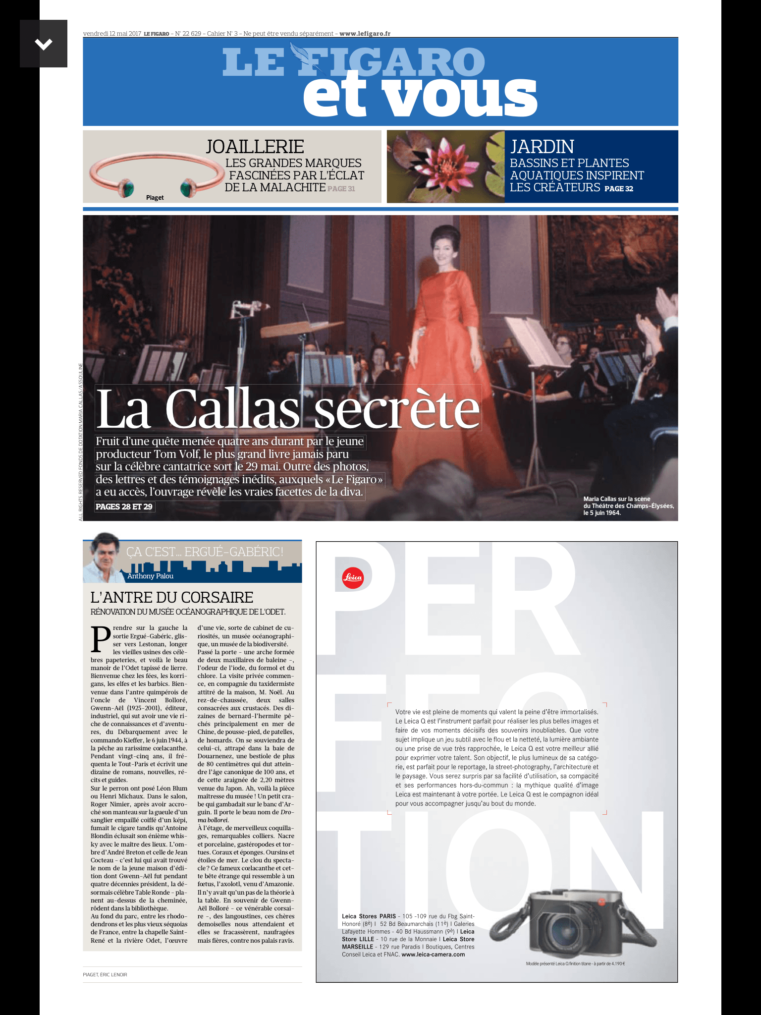 Le Figaro — La Callas secrète