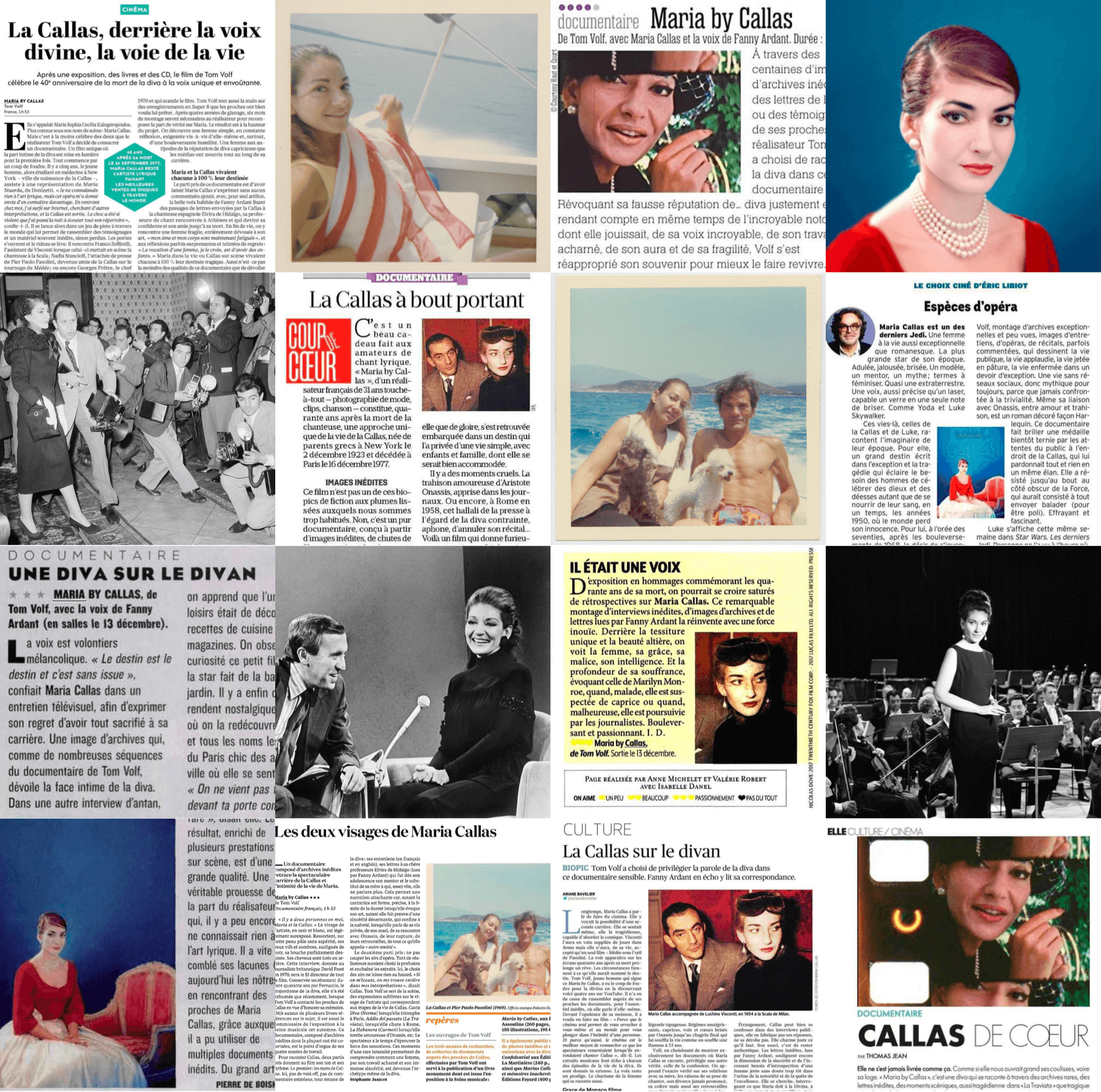 Coupures de presse — Maria by Callas et Tom Volf