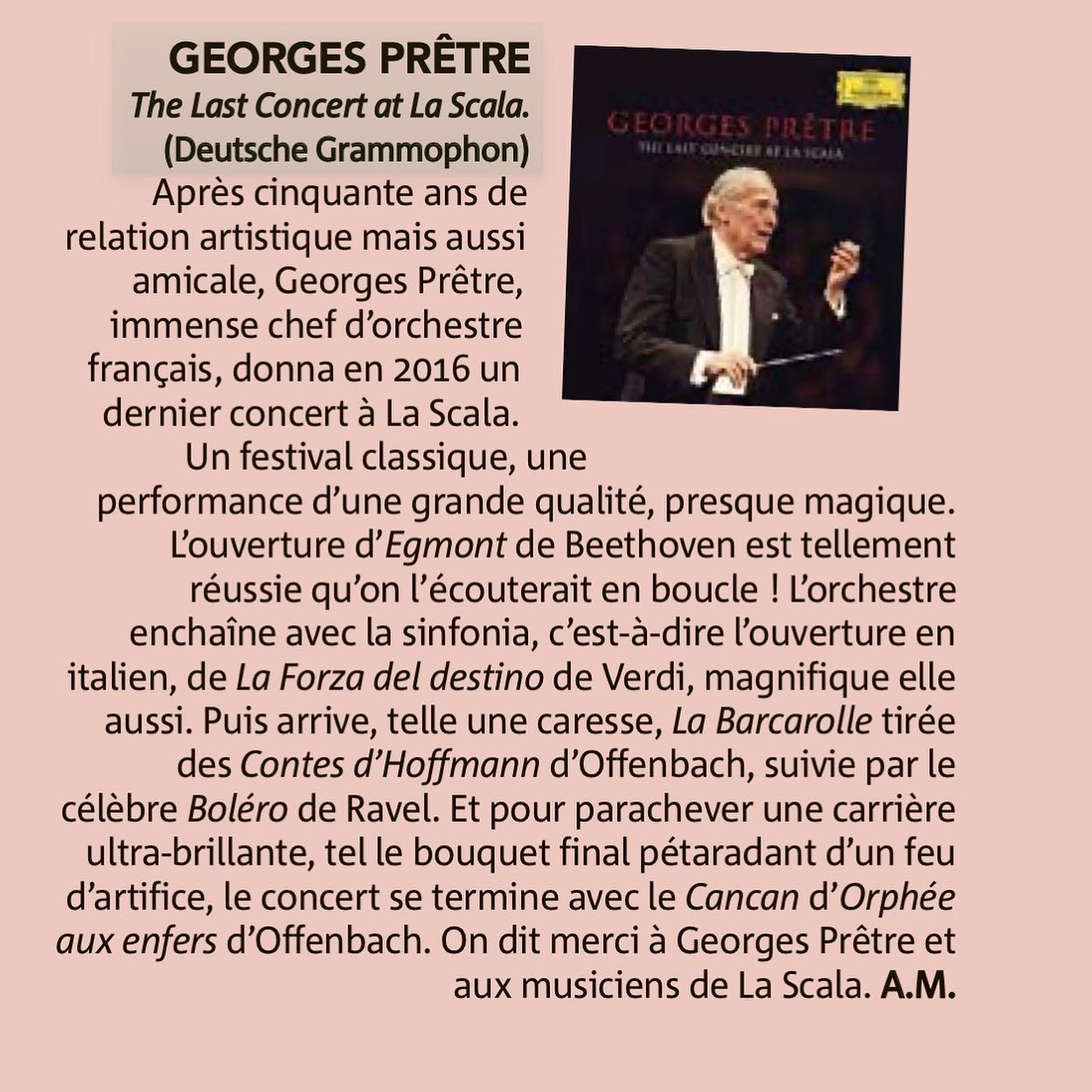 The Last Concert at La Scala