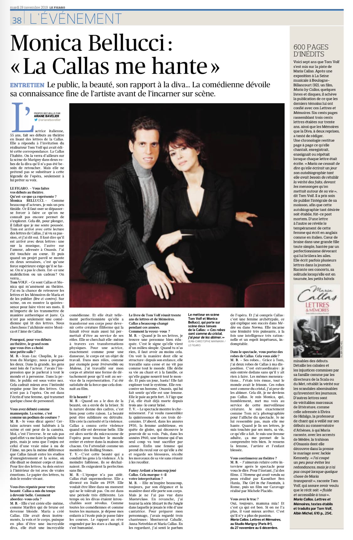 Le Figaro — La Callas me hante