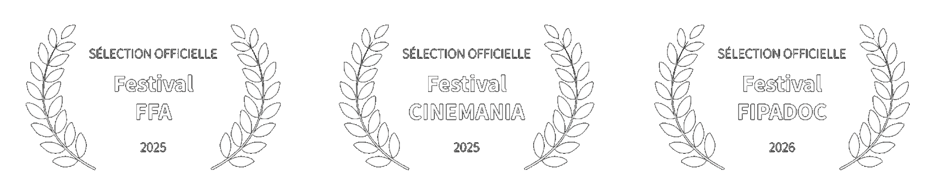Sélections officielles : Festival FFA 2025, Cinemania 2025, FIPADOC 2026